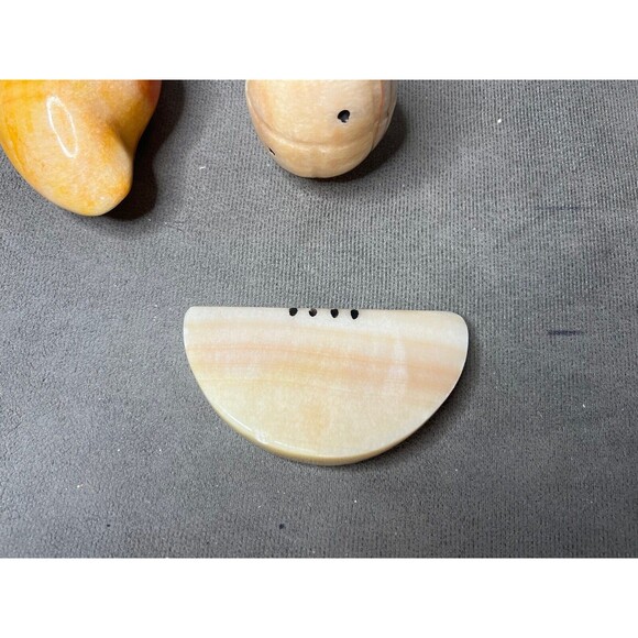 VTG Italian Alabaster Mango Pineapple Watermelon Stone Marble Fruit Tropical Lot - Picture 5 of 14